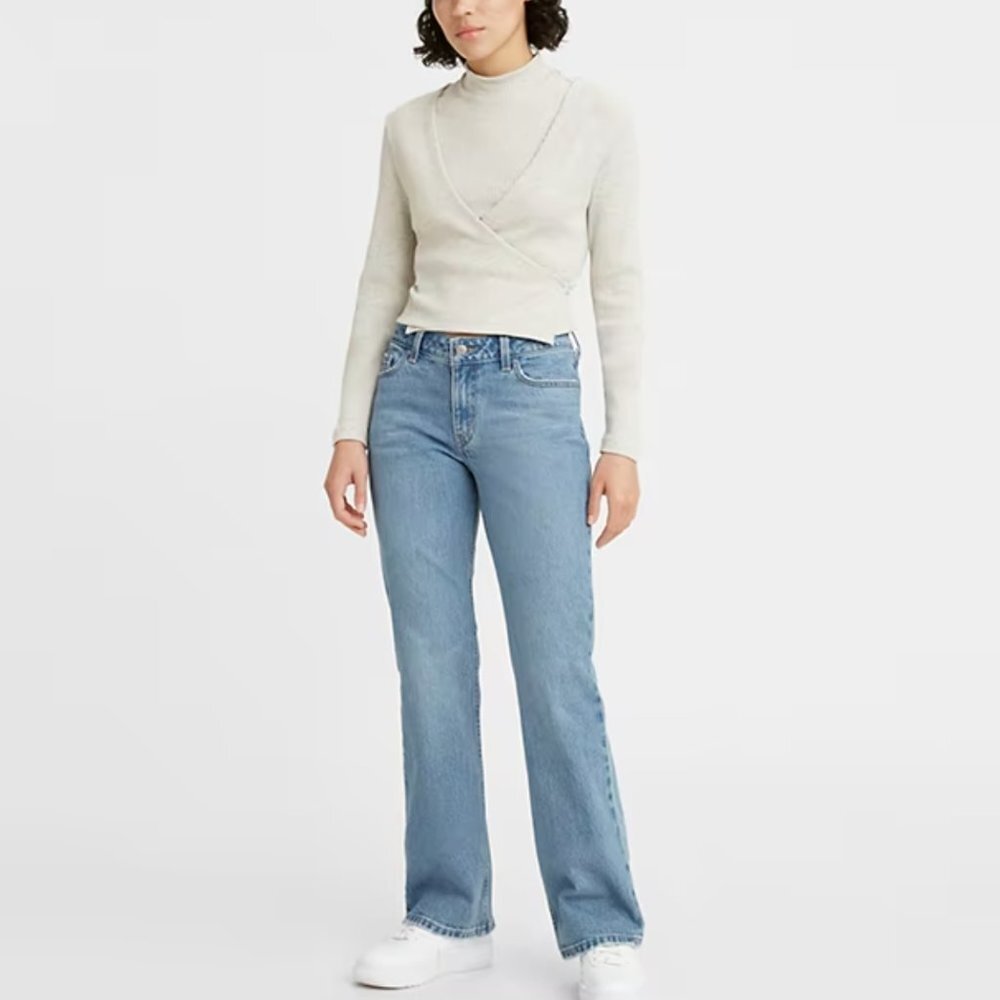 Levi's Low Pitch Bootcut Jeans Low Rise Y2K Light Wash Size 32